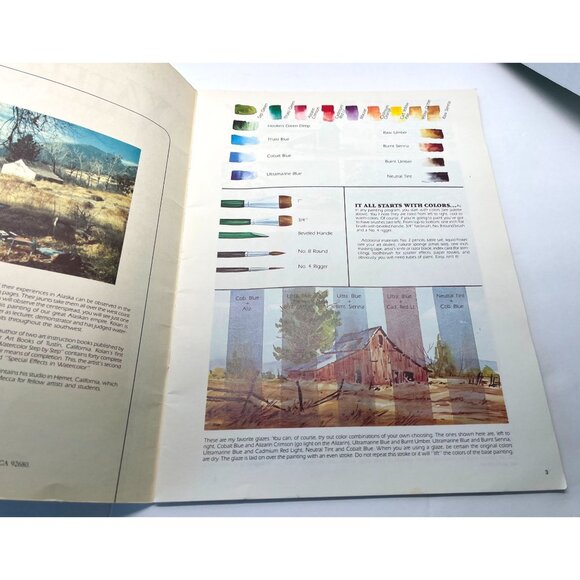 Walter Foster Art Book Special Effects In Watercolors #207 Kolan Peterson Vtg - Picture 5 of 9